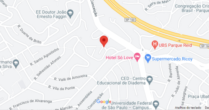 mapa do motel